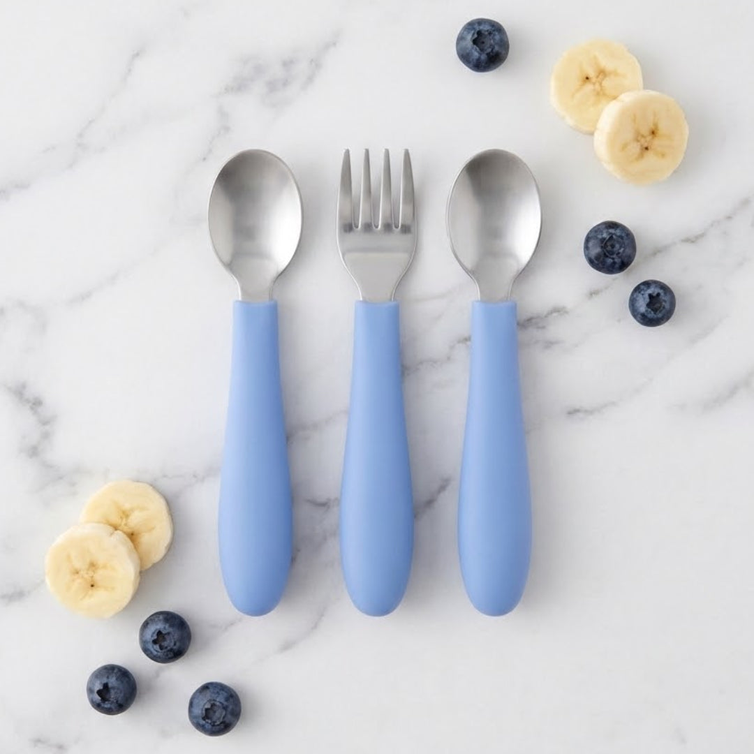 PureBite™ Steel & Silicone Utensil Set | 6 pc