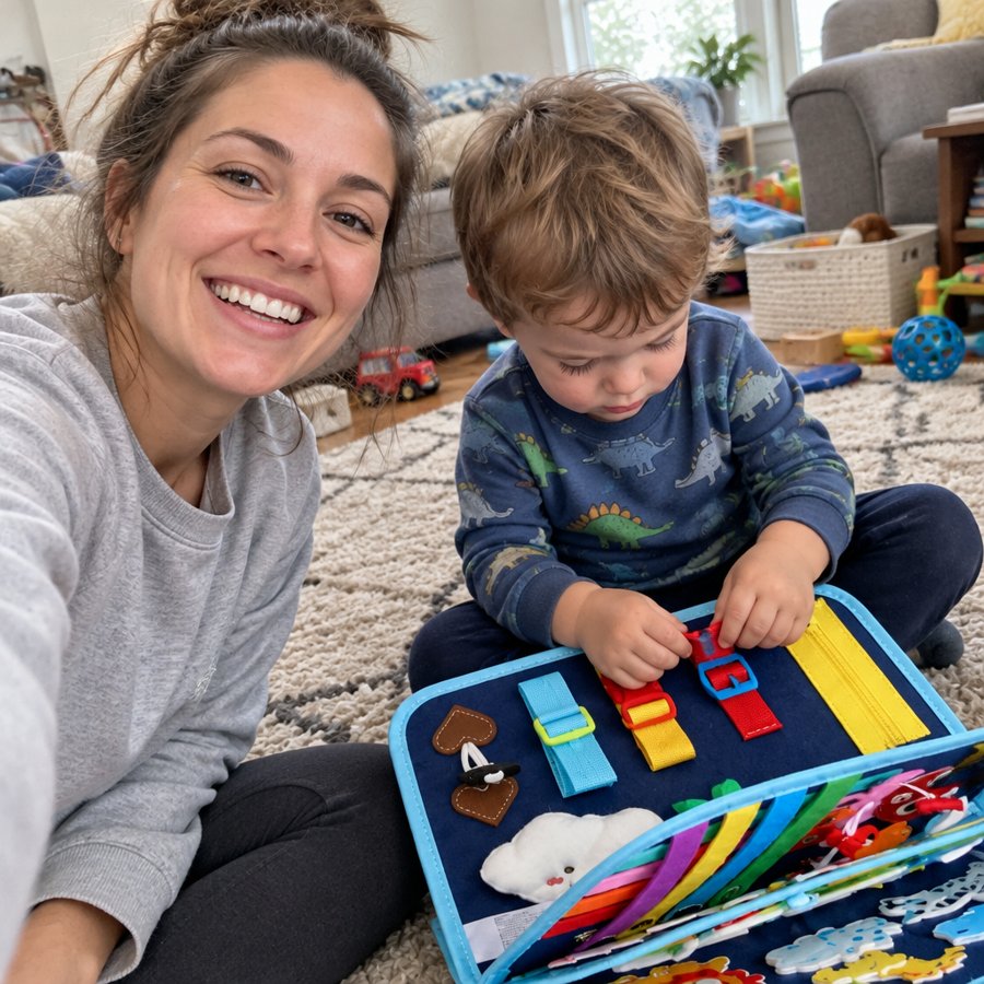 Mom and toddler with PurePlay