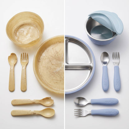 PureBite™ Complete Mealtime Set | Plates + Bowls + Utensils