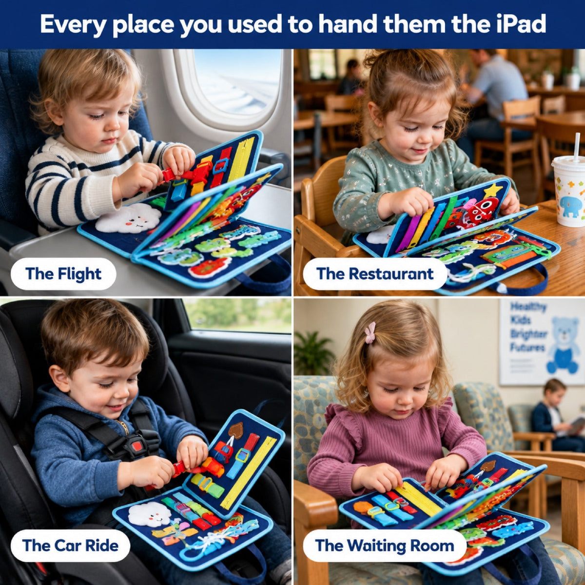 PurePlay™ Montessori Busy Board